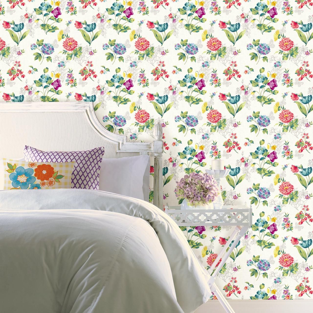 The Pioneer Woman Sweet Floral Pink Peel and Stick Wallpaper 18 X 1886   Walmartcom